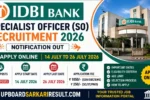 IDBI Bank SO Recruitment 2026, IDBI Bank Specialist Officer Vacancy, IDBI SO Online Form 2026, IDBI Bank Recruitment 2026, IDBI Bank SO Apply Online, IDBI Bank Manager Recruitment, IDBI Assistant General Manager Vacancy, IDBI Deputy General Manager Recruitment, Bank Jobs 2026, Latest Bank Vacancy, Government Bank Jobs, IDBI SO Notification 2026, IDBI SO Eligibility