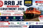 RRB JE Recruitment 2026, Railway JE Recruitment 2026, RRB Junior Engineer Notification 2026, RRB JE Online Form 2026, Railway Junior Engineer Vacancy 2026, RRB CEN 04/2026, RRB JE Apply Online, Railway Recruitment Board JE, Junior Engineer Vacancy 2026, RRB JE Eligibility 2026, RRB JE Exam Date 2026, RRB JE Admit Card 2026, RRB JE Syllabus 2026, RRB JE Result 2026, RRB JE Application Form, Railway Jobs 2026, Government Jobs 2026, Latest Railway Vacancy, Sarkari Job 2026, Engineering Jobs 2026